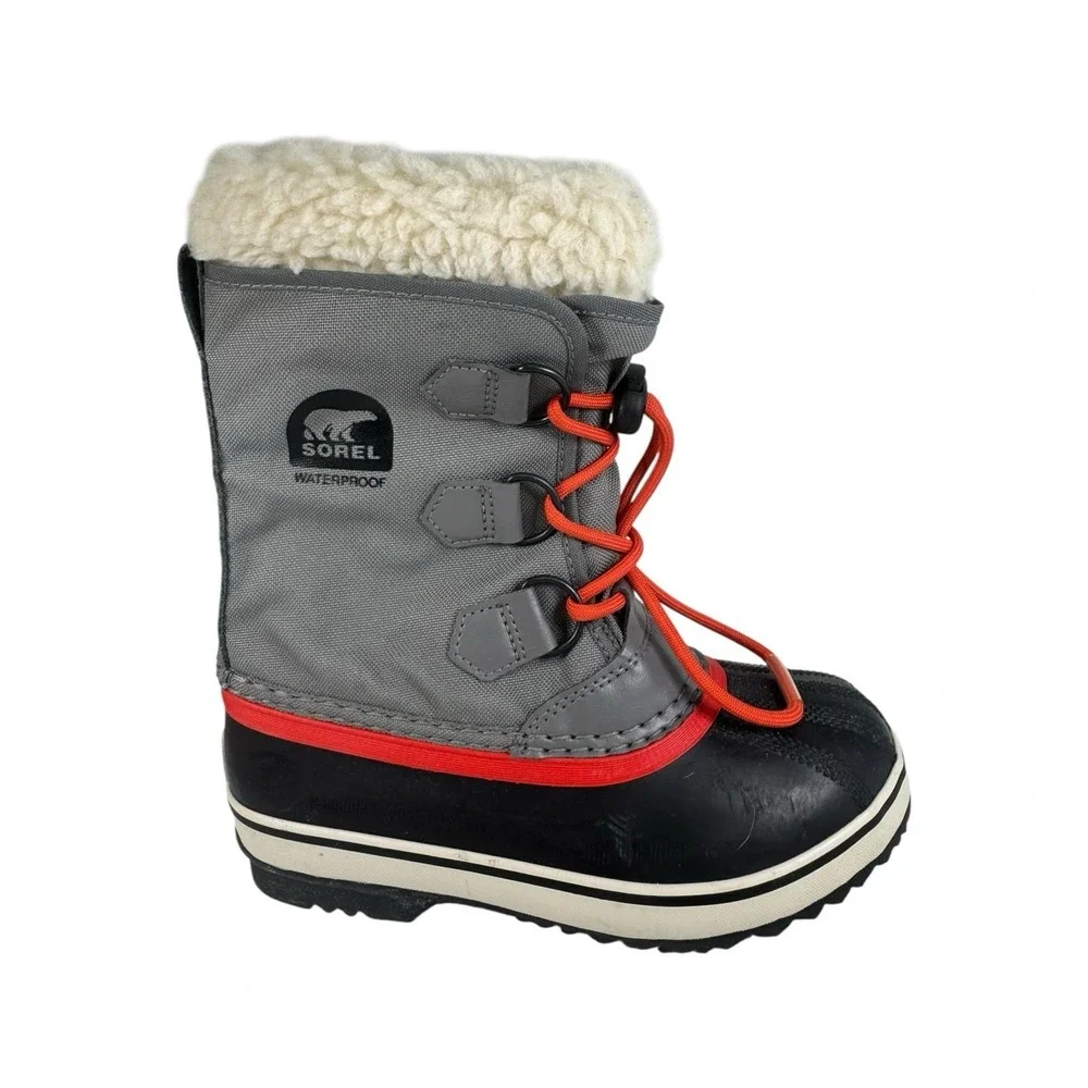 Sorel Yoot Pac Nylon Quarry Winter Boots Sail Red Size 1 No Box
